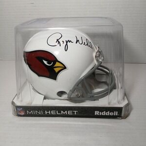 Roger Wehrli Signed Arizona Cardinals Mini Helmet Riddell VSR4 Not Speed Helmet